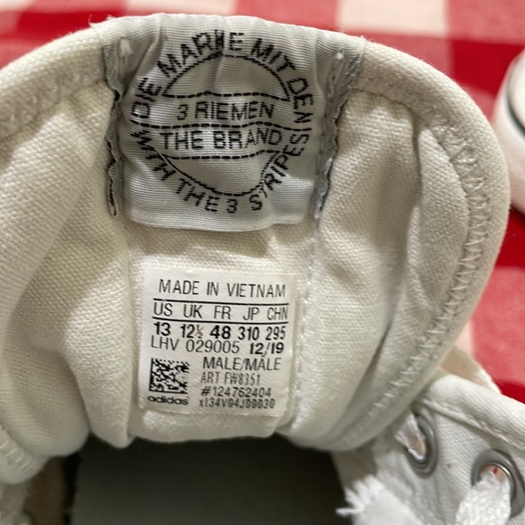 Adidas Nizza RF Hi Classic B-ball shoes in white canvas. Men 13. Excellent cond. - Picture 15 of 15